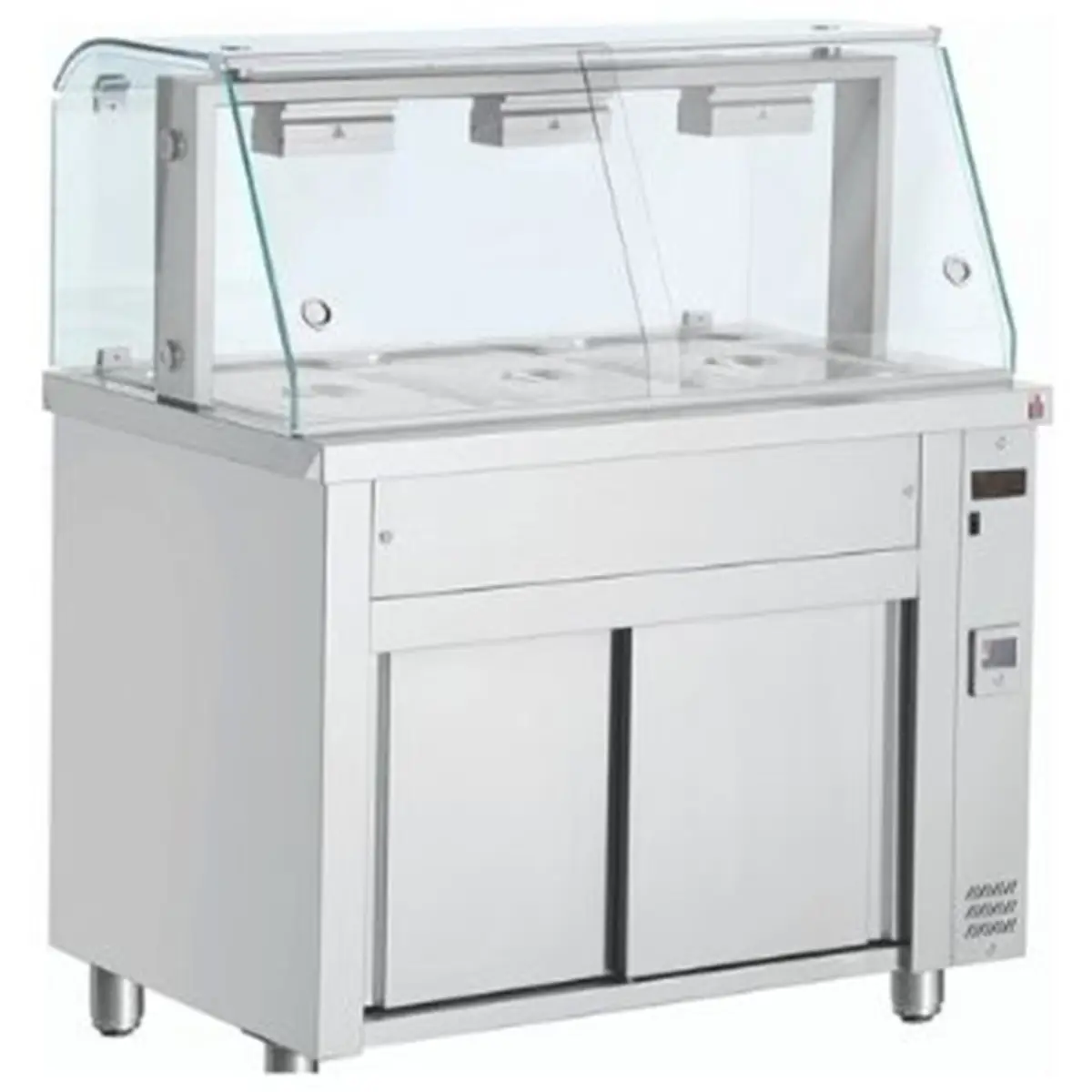INOMAK Bain Marie With Glass Canopy 3x GN1/1 MFV711