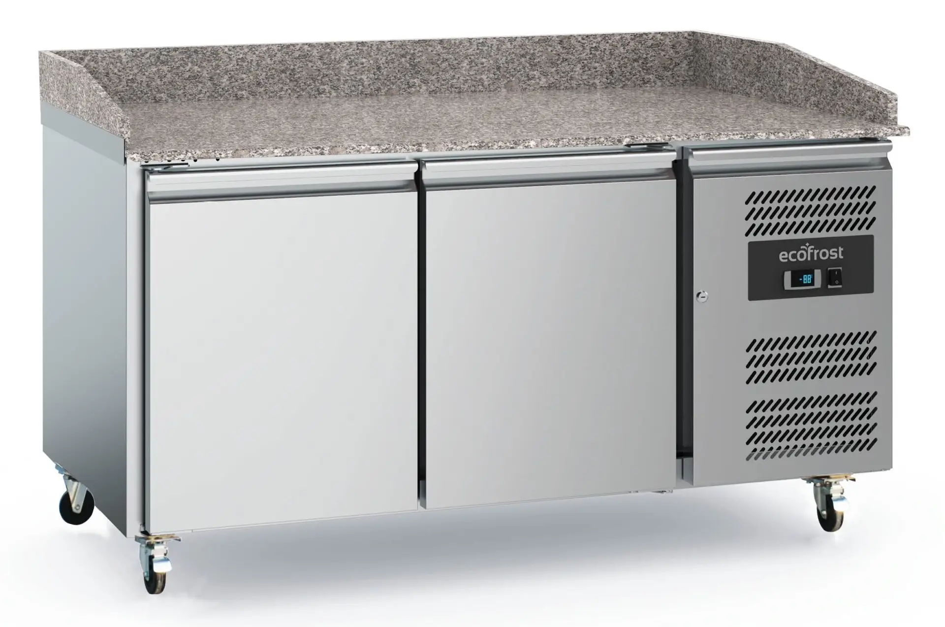 CombiSteel Pizza Counter Double Door with Wheels 7950.5135
