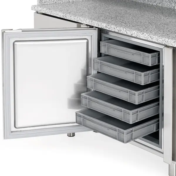 INFRICO Triple Hinged Door Pizza Prep Counter MP2300 - Image 2