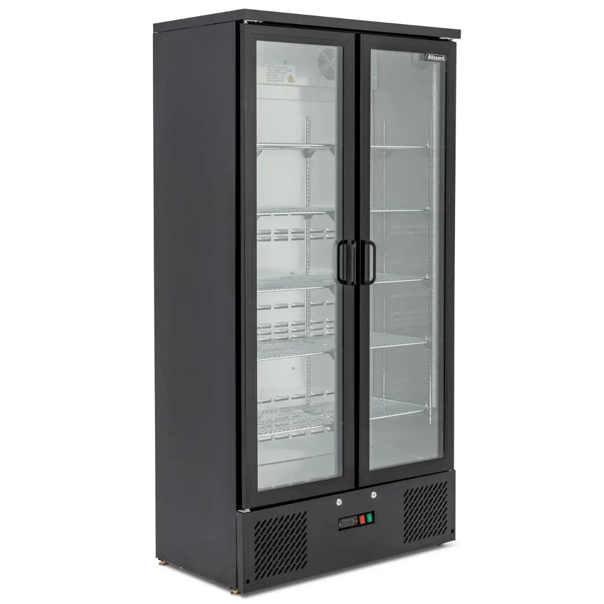 BLIZZARD Upright Double Hinged Glass Door Bottle Cooler BAR20
