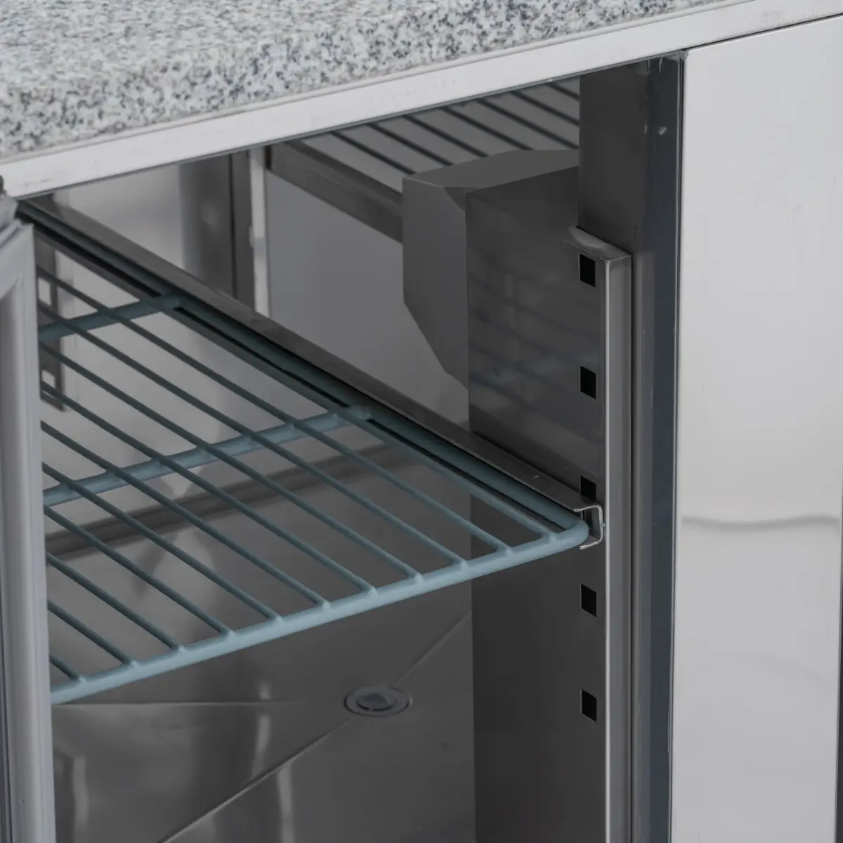 BLIZZARD Compact Triple Door Counter Refrigerator With Granite Worktop BCC3-GR-TOP - Image 4