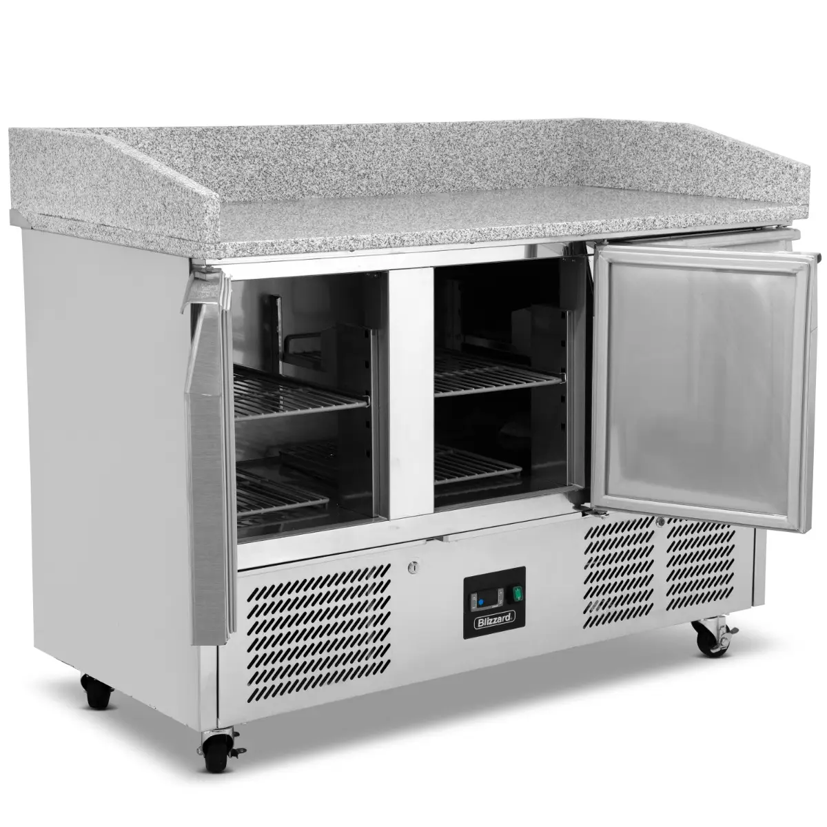 BLIZZARD Compact Triple Door Pizza Prep Counter BCC3PIZZA - Image 3