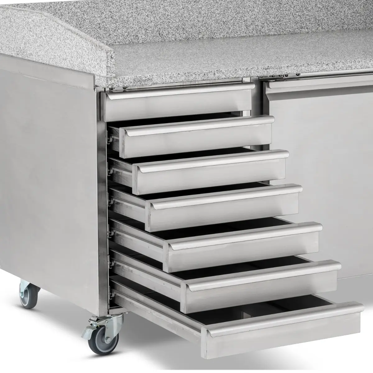 BLIZZARD Double Hinged Door Pizza Prep Counter With Neutral Drawers BPB2000-7N - Image 4