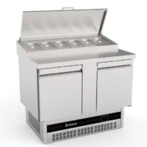 INOMAK Double Hinged Door Compact Gastronorm Prep Counter BPZP7300