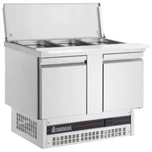 INOMAK Double Hinged Door Gastronorm Saladette With Cutting Board BSV77-HC