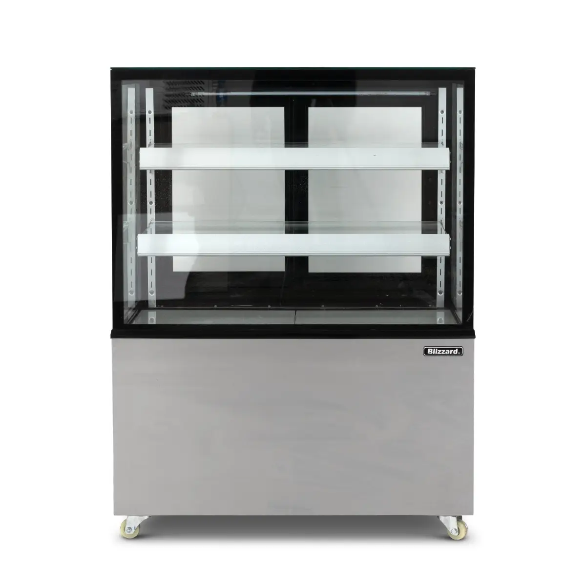 BLIZZARD 1.2m Double Tier Refrigerated Flat Glass Display Unit RFG12-2 - Image 2