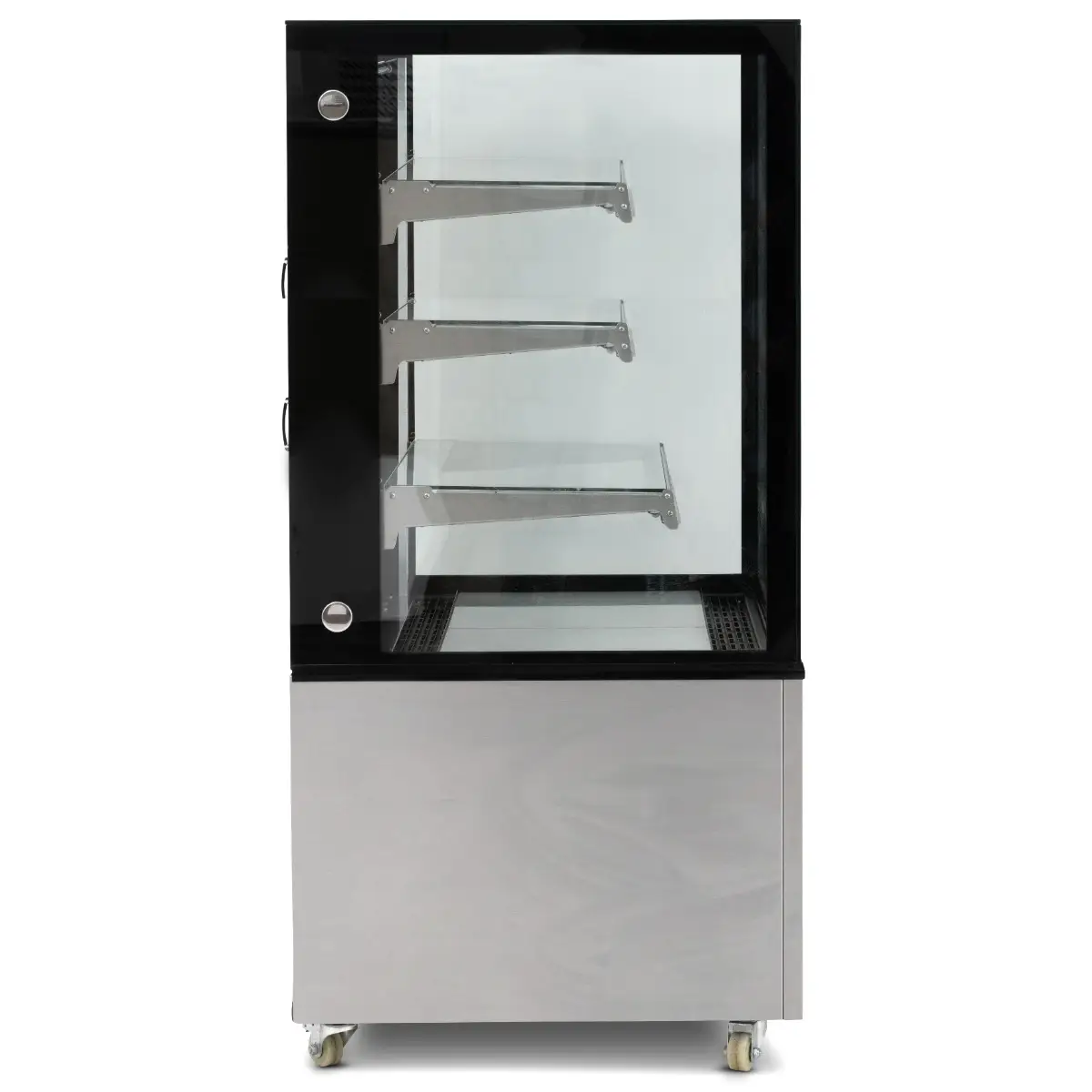 BLIZZARD 92cm Triple Tier Refrigerated Flat Glass Display Unit RFG9-3 - Image 3