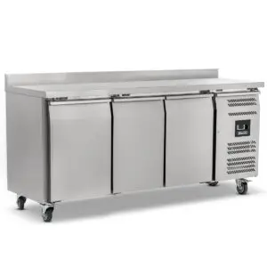 BLIZZARD Triple Hinged Door Counter Refrigerator With Upstand HBC3