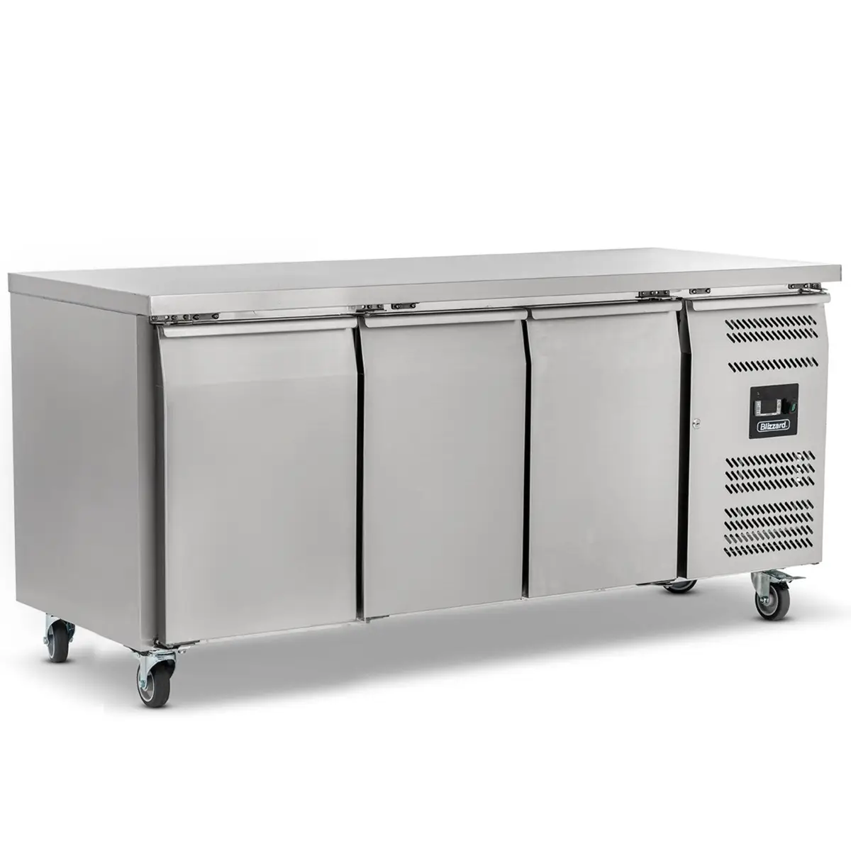 BLIZZARD Triple Hinged Door Deep Counter Refrigerator HBC803
