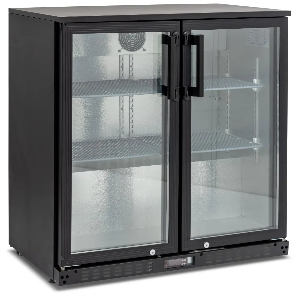 KOLDBOX Double Hinged Glass Door Bottle Cooler KBC2