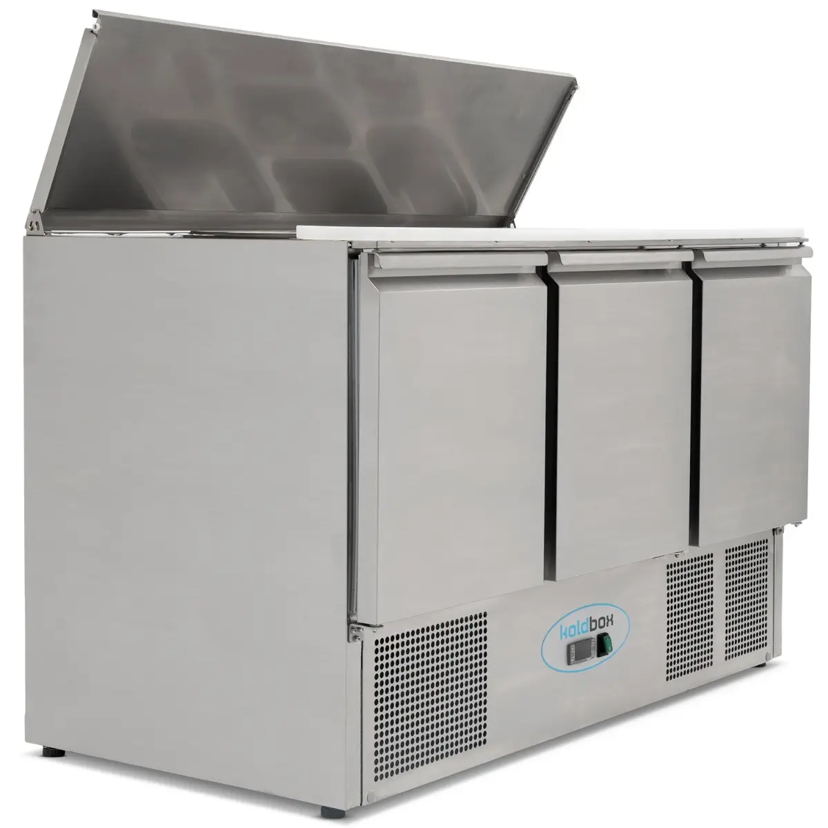 KOLDBOX Compact Triple Door Refrigerated Saladette KXCC3-PREP - Image 2