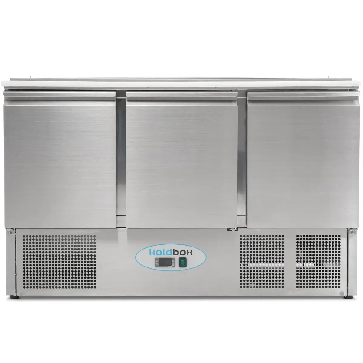 KOLDBOX Compact Triple Door Refrigerated Saladette KXCC3-PREP - Image 3