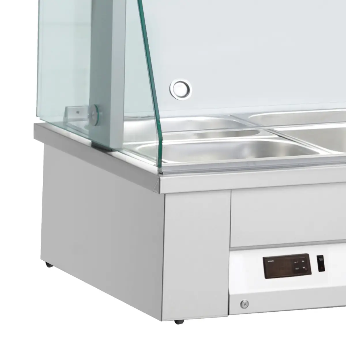 INOMAK Counter Top Bain Marie With Glass Canopy 4 x GN1/1 MBV614 - Image 4