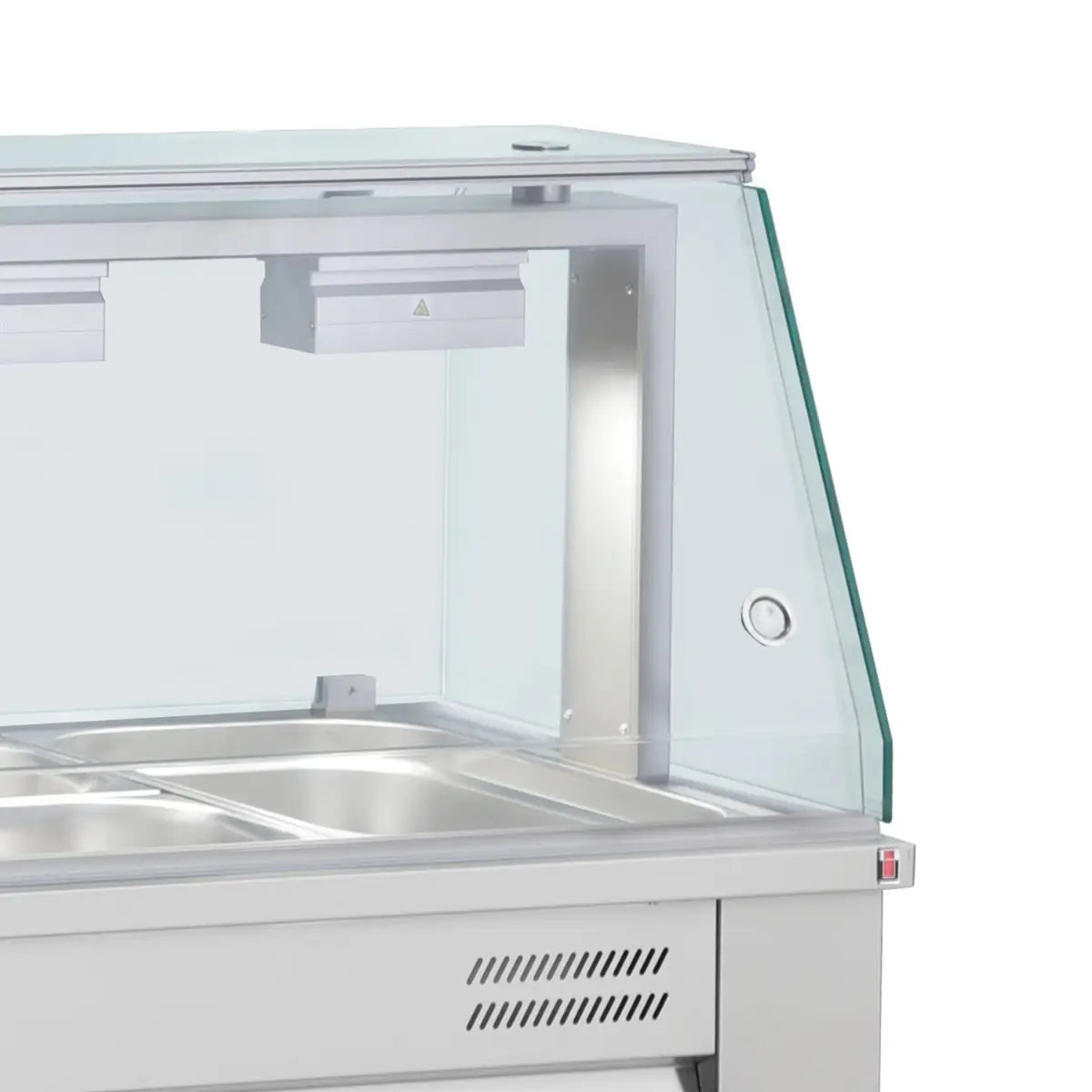 INOMAK Bain Marie With Glass Canopy 4x GN1/1 MFV714 - Image 3