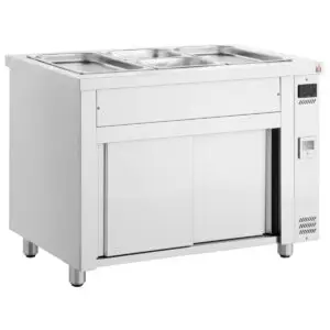 INOMAK Bain Marie with Heated Cupboard 3x GN1/1 MHV711