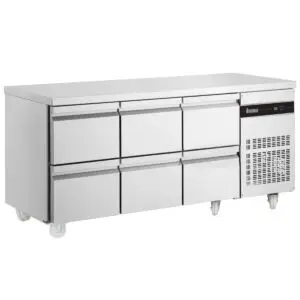 INOMAK 429L Six Drawer Gastronorm Counter Refrigerator PN222-HC