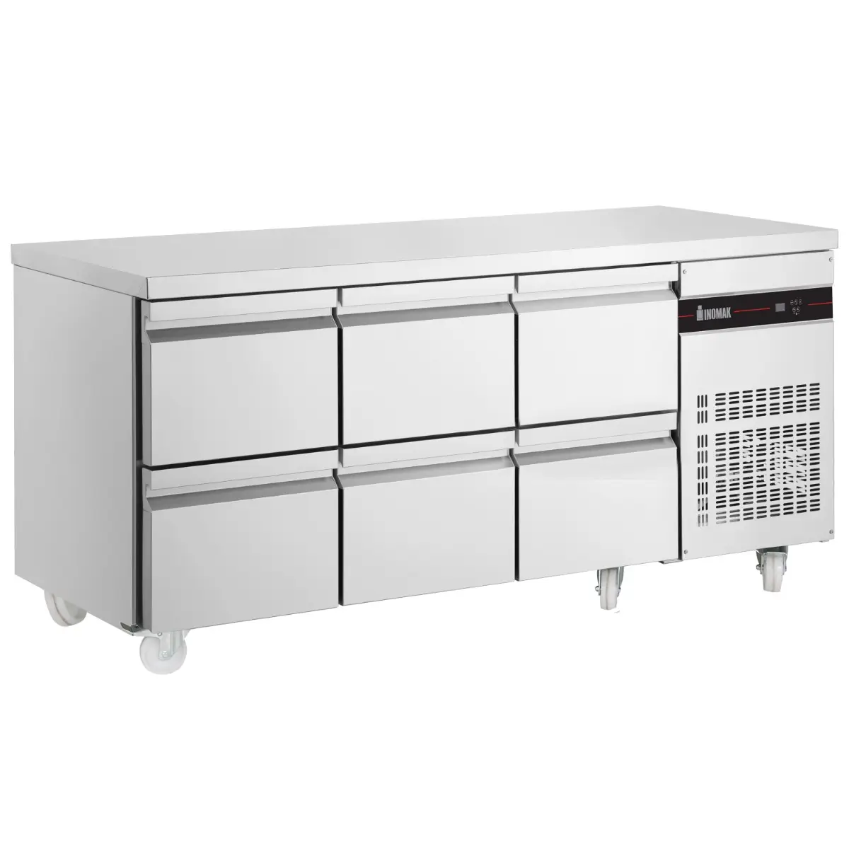 INOMAK 429L Six Drawer Gastronorm Counter Refrigerator PN222-HC
