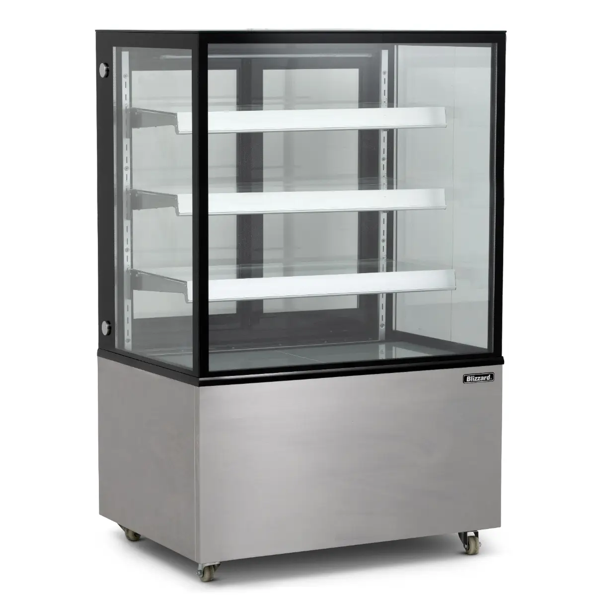 BLIZZARD 92cm Triple Tier Refrigerated Flat Glass Display Unit RFG9-3