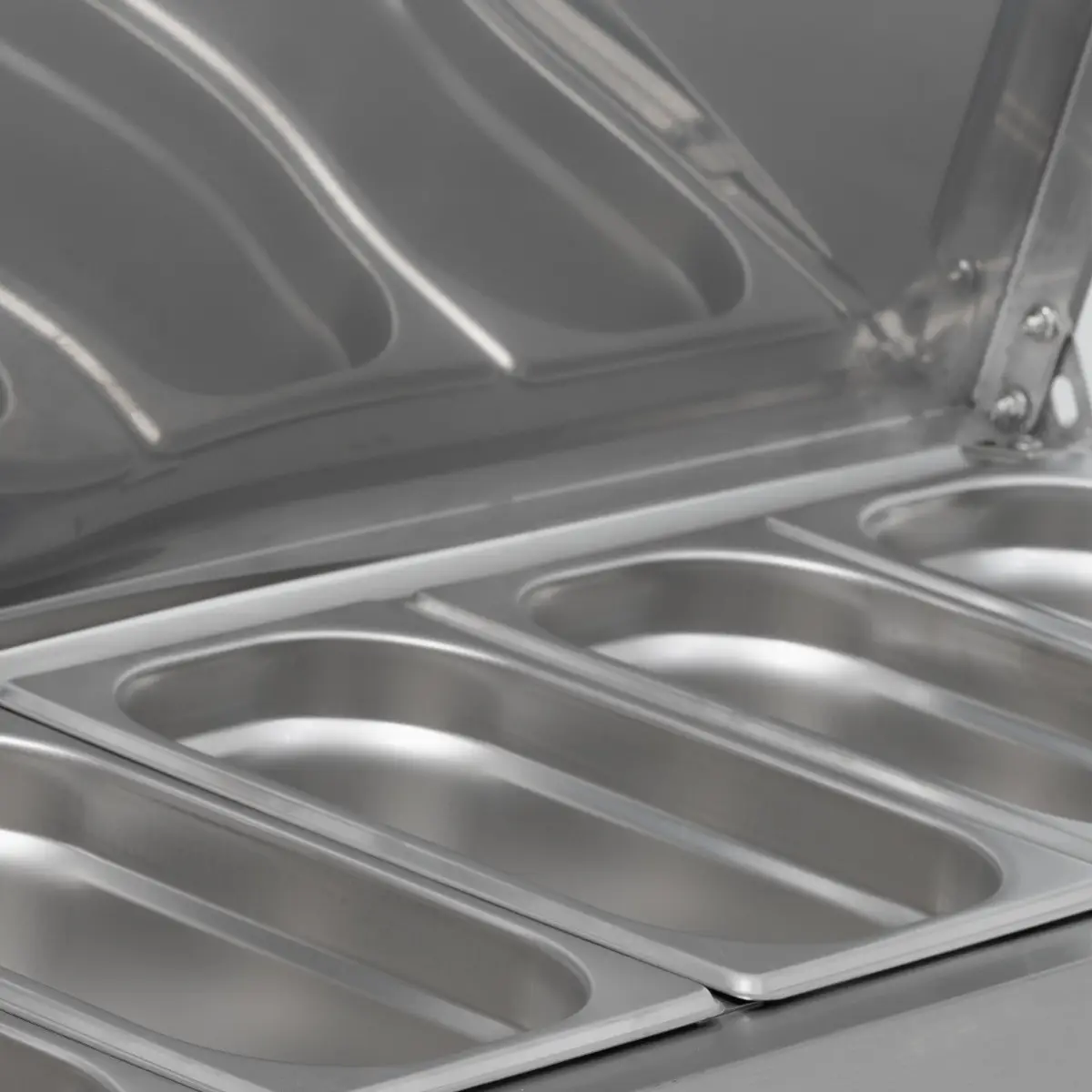 BLIZZARD 1.2m Hinged 1/3 Gastronorm Prep Top TOP1200EN - Image 4