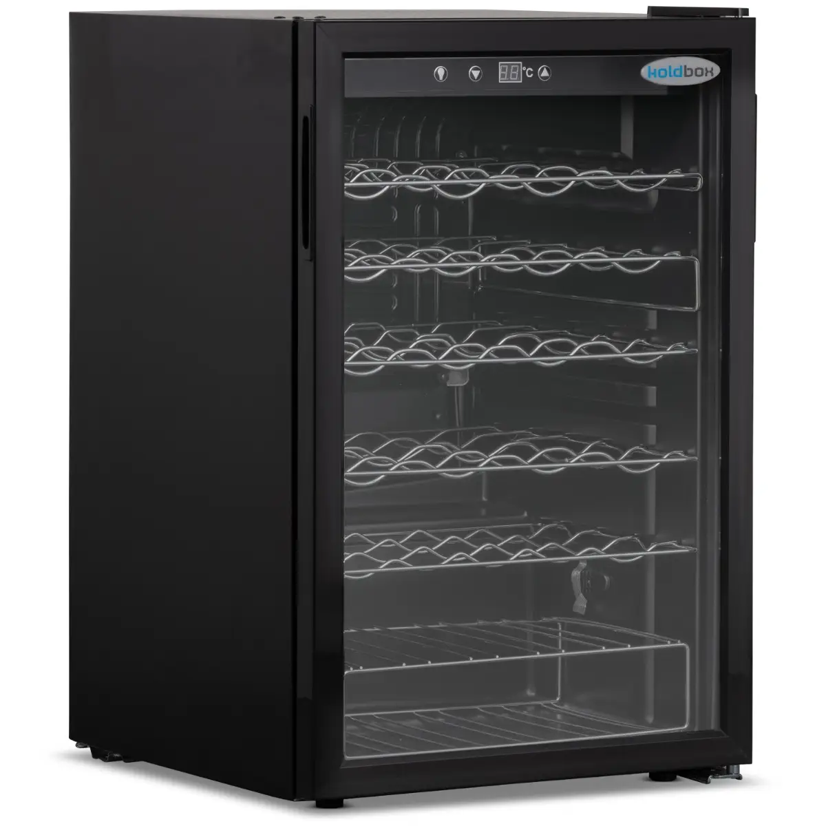 KOLDBOX Single Hinged Glass Door Under Counter Wine Cooler WC125
