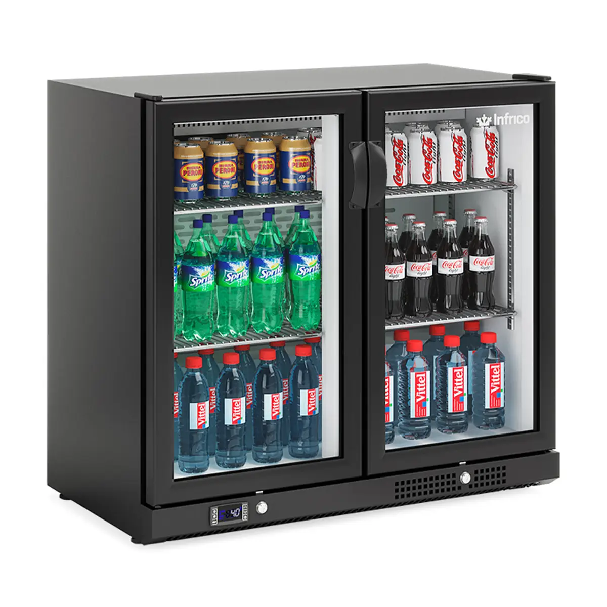 INFRICO Double Hinged Glass Door Bottle Cooler ZX2