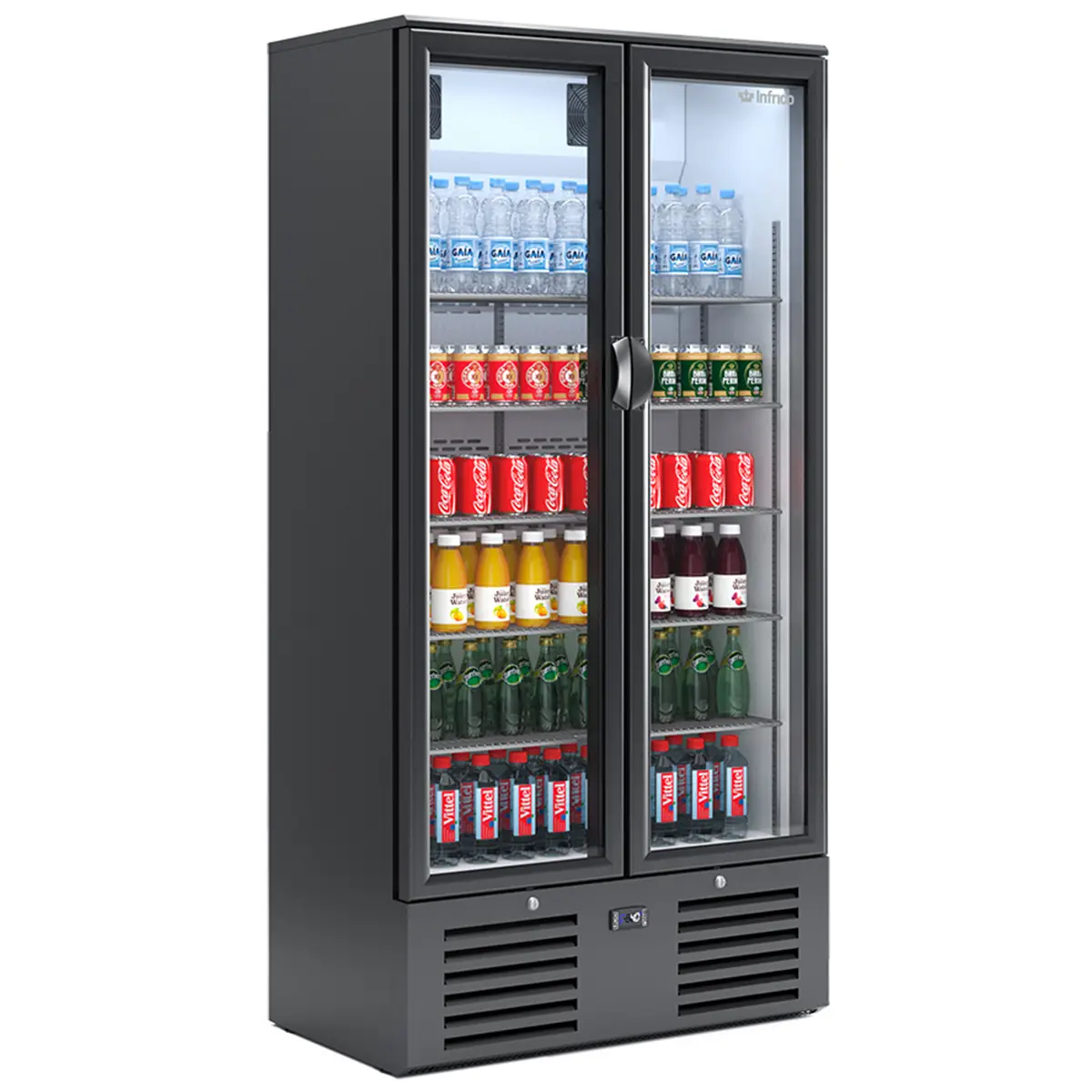 INFRICO Upright Double Hinged Glass Door Bottle Cooler ZX20