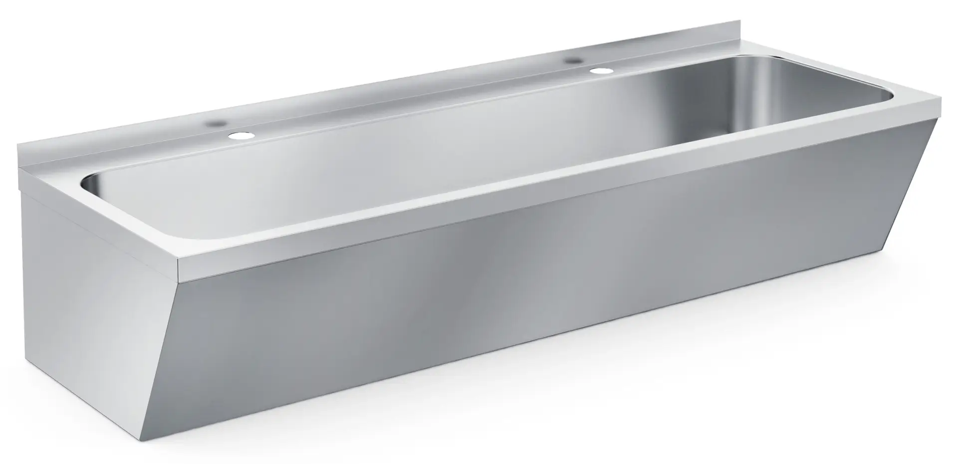 SS WASH BASIN DOUBLE 1200X525X451MM 7013