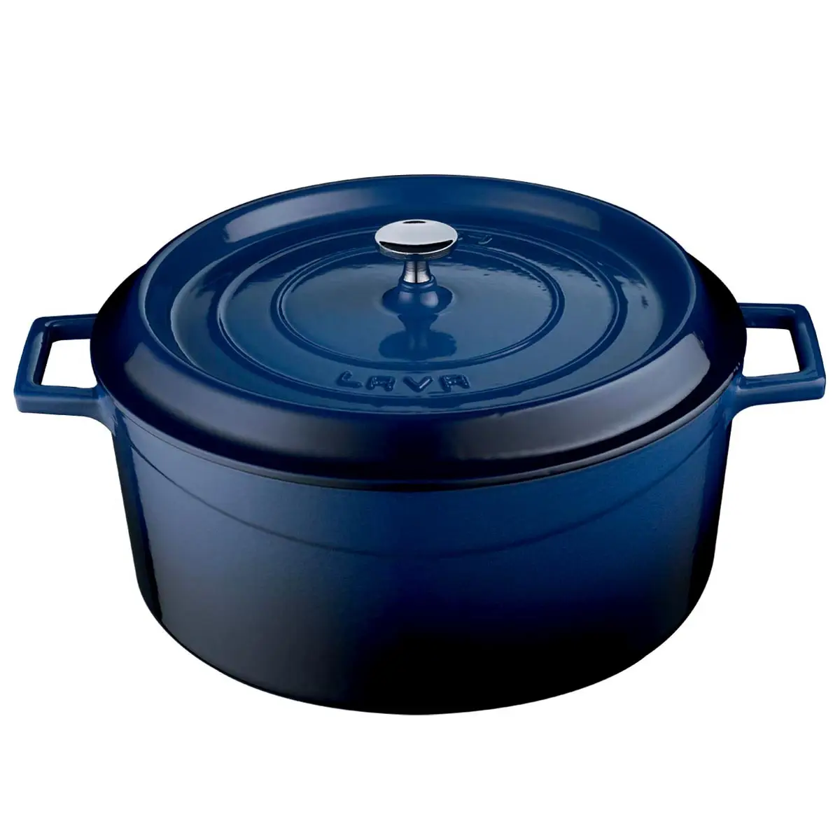 CombiSteel Lava Cast Iron Casserole Ø28cm Blue 7013.2905