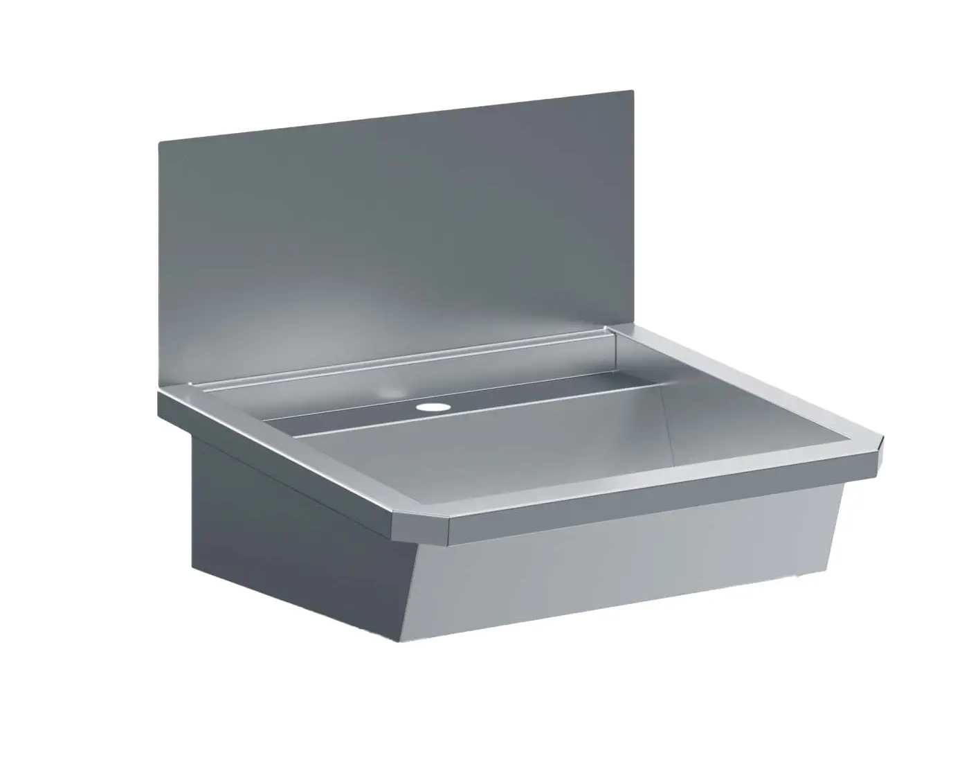 SS WASH BASIN 1 TAP 600MM  DRAIN PLUG AN