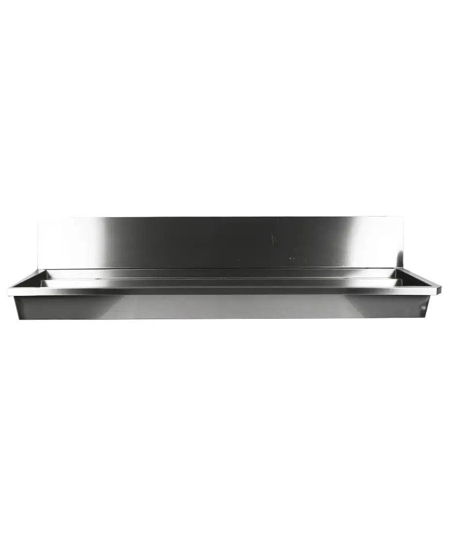 CombiSteel Stainless Steel Wash Basin 3 Taps 1800mm incl. Drain Plug and Splash Shield, excl. Taps 7013.4610 - Image 2