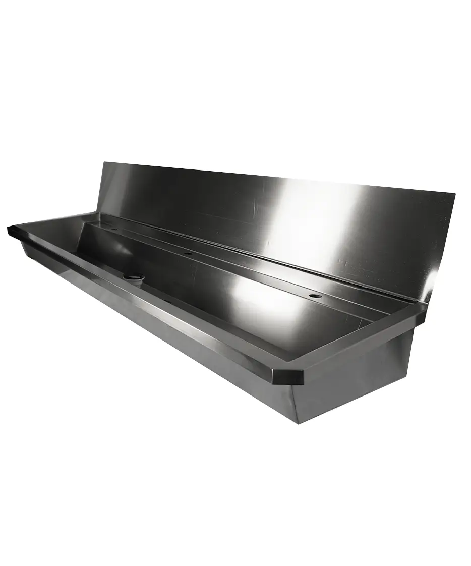 CombiSteel Stainless Steel Wash Basin 3 Taps 1800mm incl. Drain Plug and Splash Shield, excl. Taps 7013.4610 - Image 4