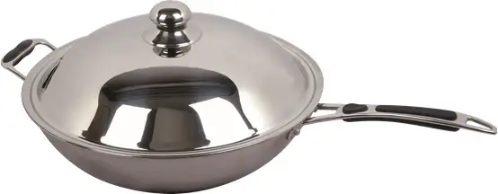 CombiSteel Stainless Steel Induction Wok Pan Ø36cm 7020.0140