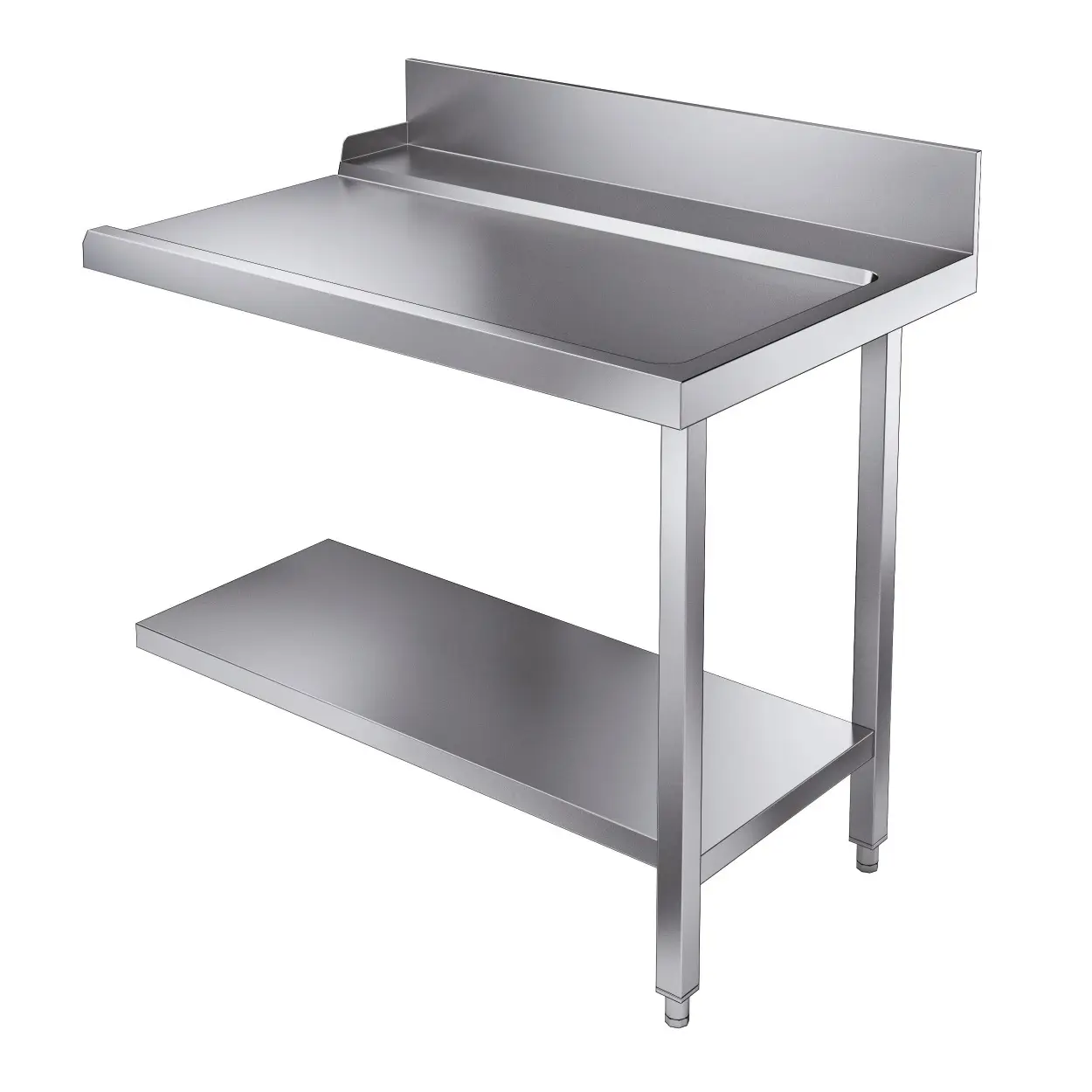 CombiSteel Exit Table with Bottom Shelf 1100mm Right for SL Pass-through Dishwasher 720 (fits 7280.0045-0046) 7106.0040