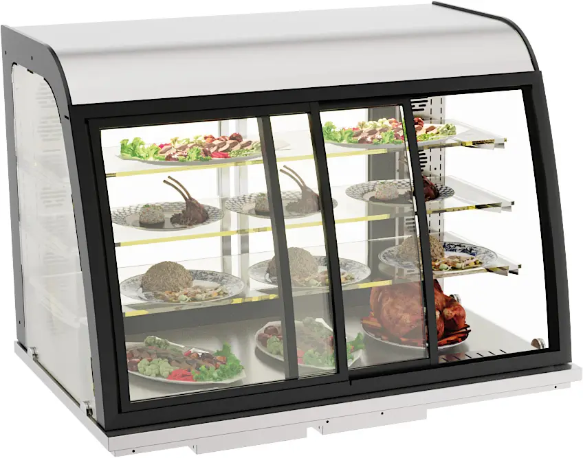 CombiSteel Drop-in Heated Display 140L Sliding Doors 7178.2020