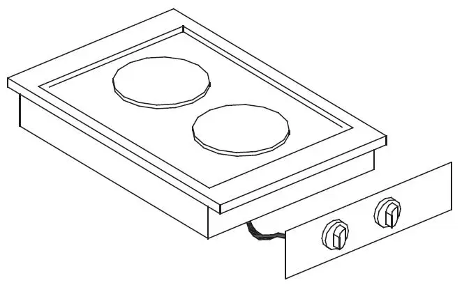 CombiSteel Electric Range 2 Plates 7266.0025