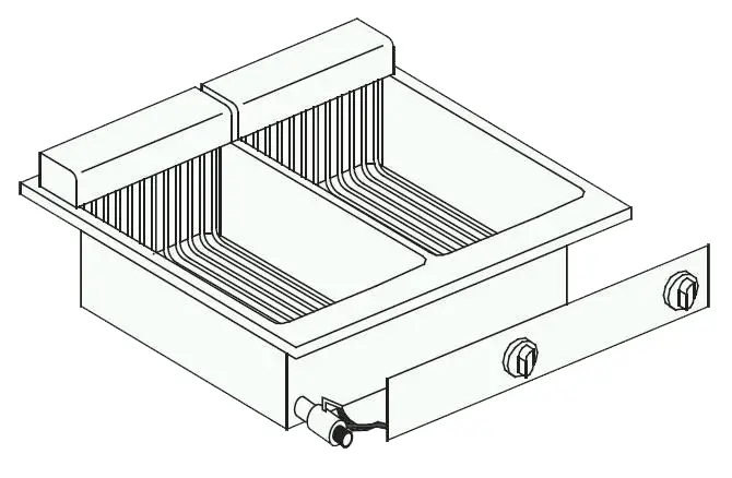 CombiSteel Electric Fryer 2x 10L 7266.0075