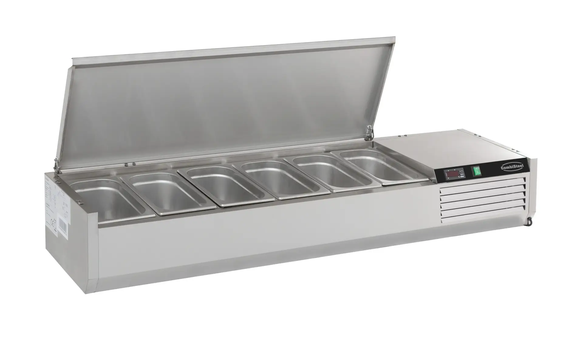 CombiSteel Refrigerated Counter Top Stainless Steel Top 6x 1/4GN 7450.0027 - Image 2
