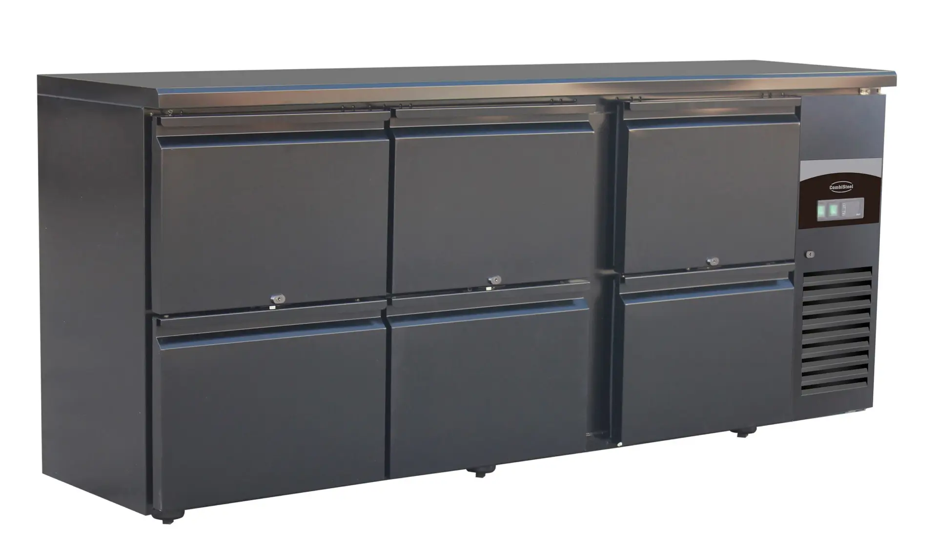 CombiSteel Barcooler Black 6 Drawers 7450.0323