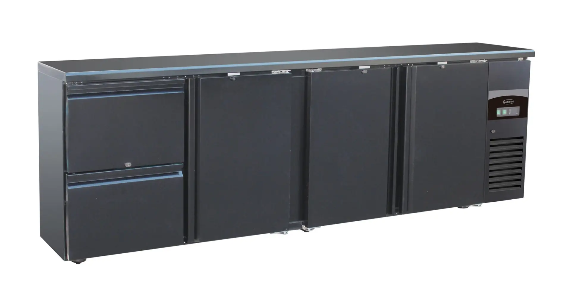 CombiSteel Barcooler Black Triple Door and 2 Drawers 7450.0326