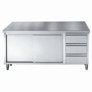 CombiSteel 700 Series Worktable with Sliding Doors Drawers 1800mm 7452.0908