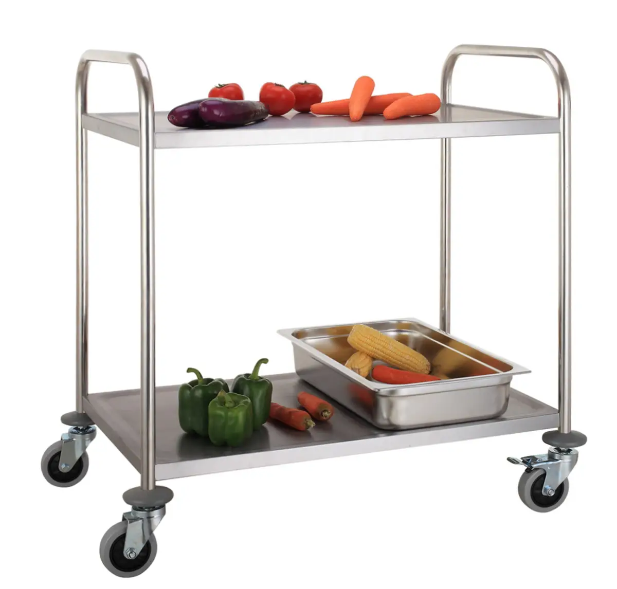 CombiSteel Trolley Flat Packed 2 Shelves 7455.1150 - Image 2