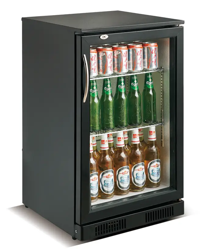 CombiSteel Back Bar Cooler Black Single Door 7455.1300