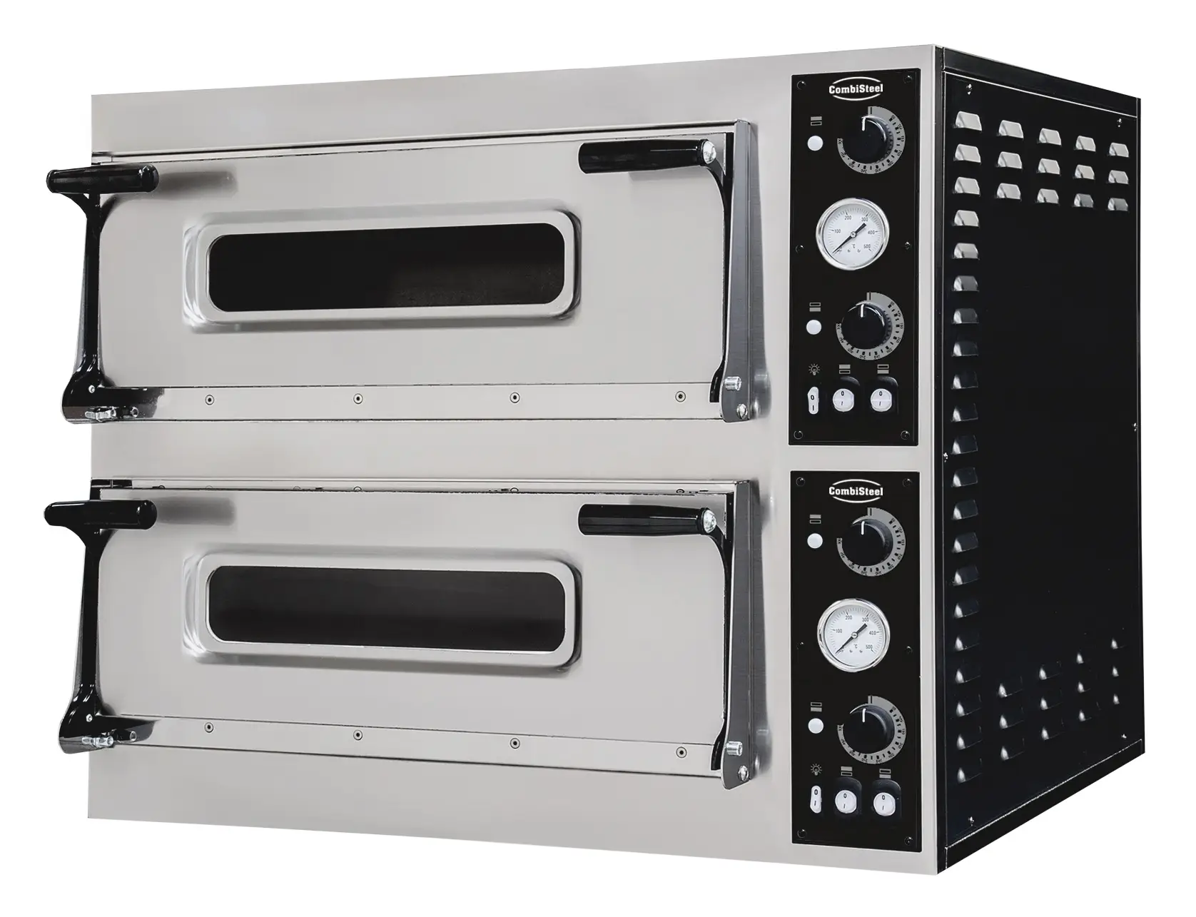 CombiSteel Pizza Oven Trays Double Deck 2x 4 Pizzas 7485.0040