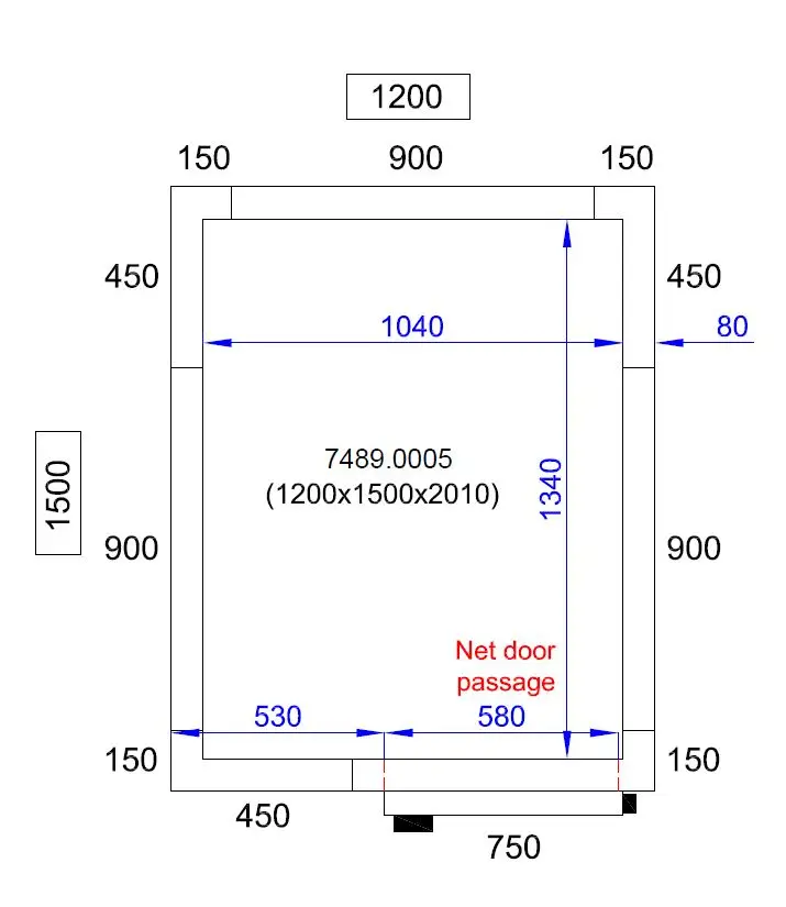 CombiSteel Cold and Freezer Room 1200x1500x2010mm 7489.0005 - Image 5