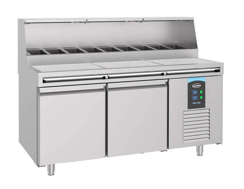 CombiSteel Pizza Counter Double Door 9x 1/3GN Container 7489.5300
