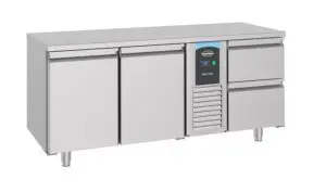 CombiSteel 700 Series Refrigerated Counter Double Door and 2 Drawers Monoblock Energy Line 7489.5355