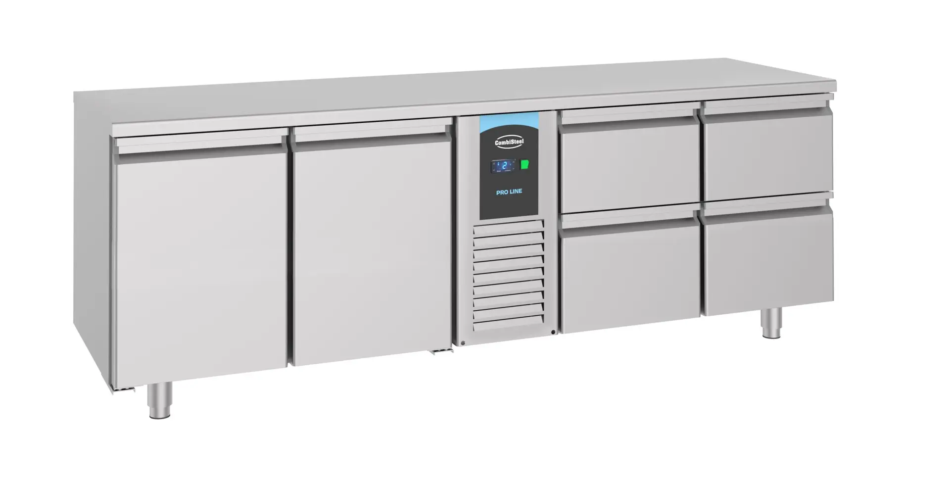 CombiSteel 700 Series Refrigerated Counter Double Door and 4 Drawers Monoblock Energy Line 7489.5370