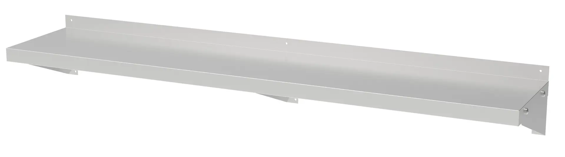CombiSteel Stainless Steel Wall Shelf 400x1800mm incl. Brackets 7490.0225