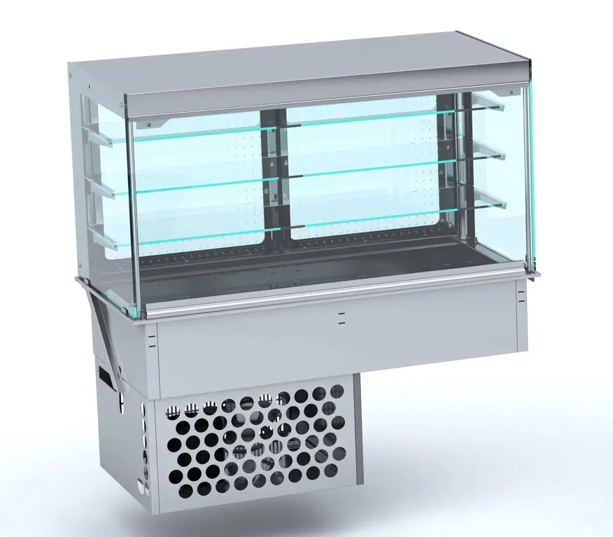 CombiSteel Drop-in Cubic Refrigerated Display - Closed 4/1 7495.0125