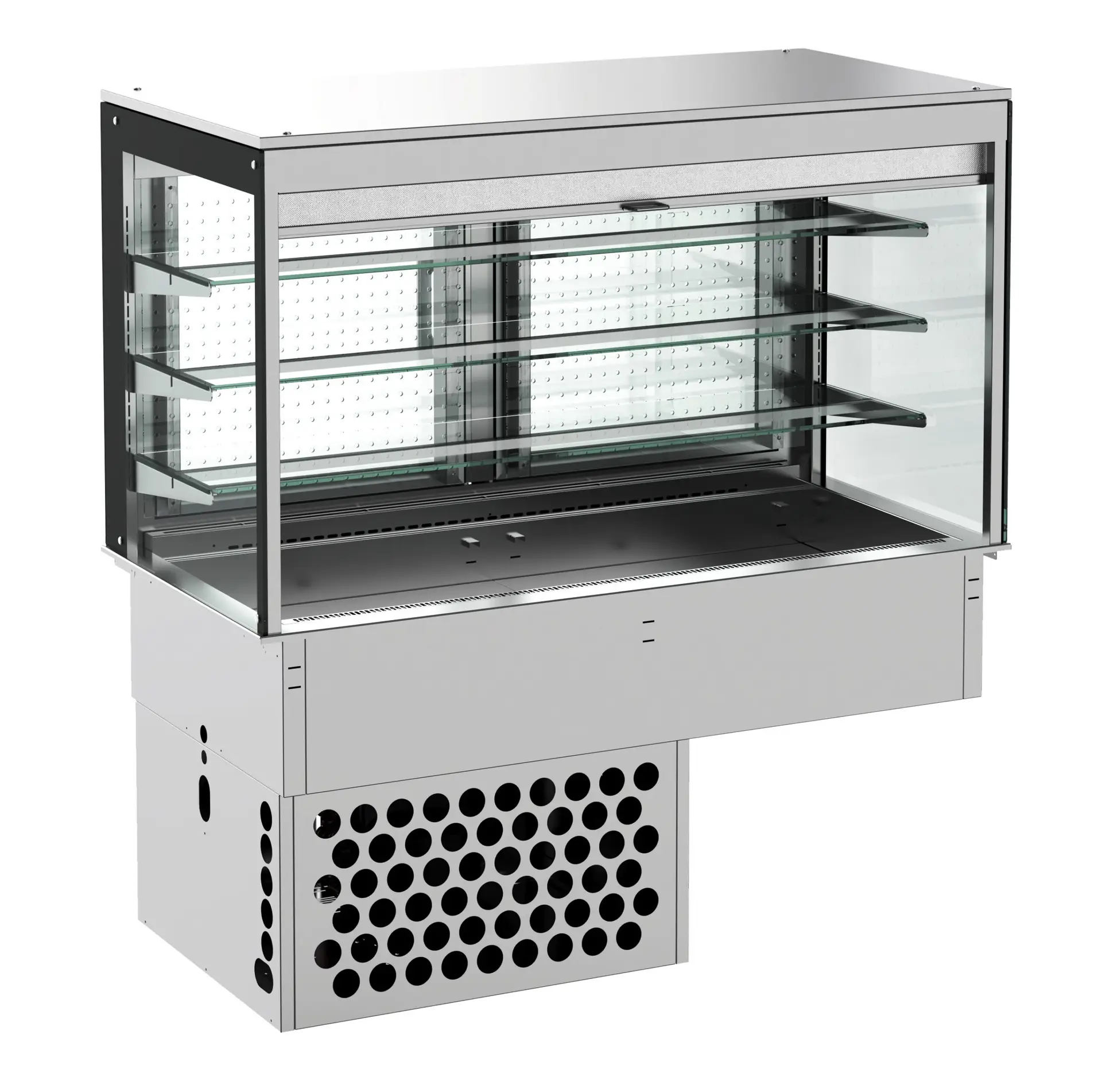 CombiSteel Drop-in Cubic Refrigerated Display - Roll-up 3/1 7495.0135